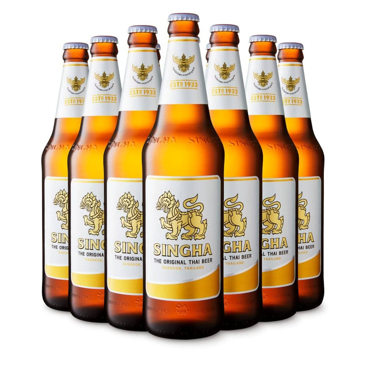 Singha Thai Beer 12x 630ml Beer Bottle Pack