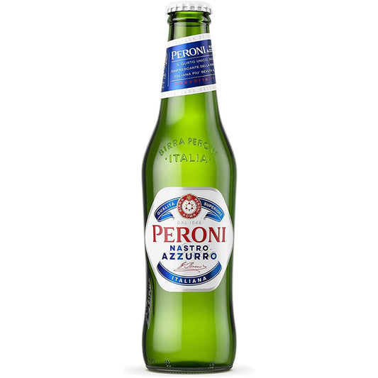 Peroni Nastro Azzurro Italian Beer  12x  & 24x  330ml Bottle Pack