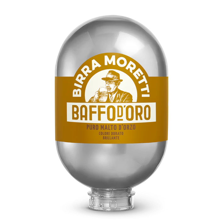 Birra Moretti Baffo d'Oro 8 Litre Blade Keg