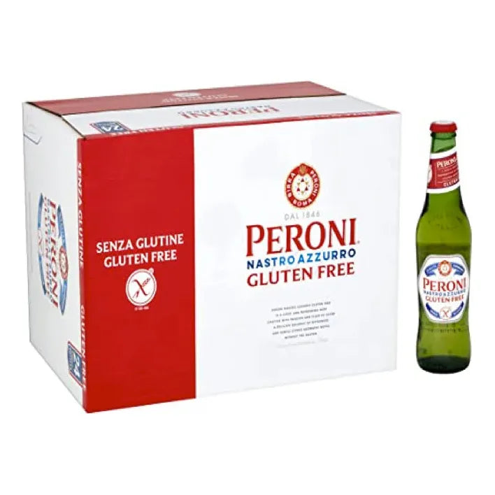 Peroni Nastro Azzurro Gluten Free Italian Beer 24x 330ml Bottle Pack