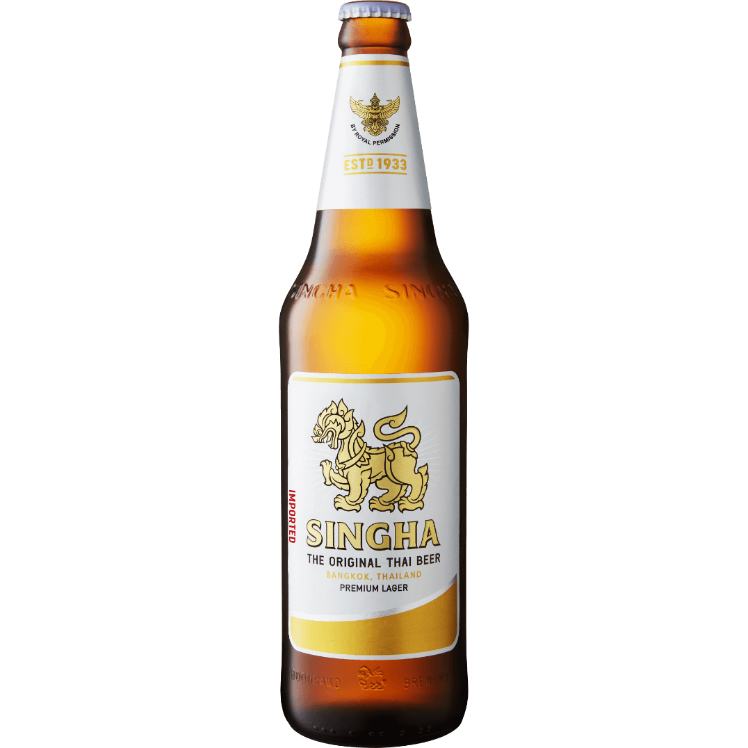 Singha Thai Beer 12x 630ml Beer Bottle Pack